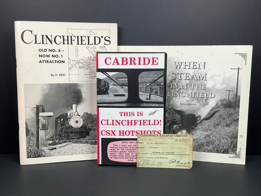 Clinchfield Railroad Books, Pass and VHS