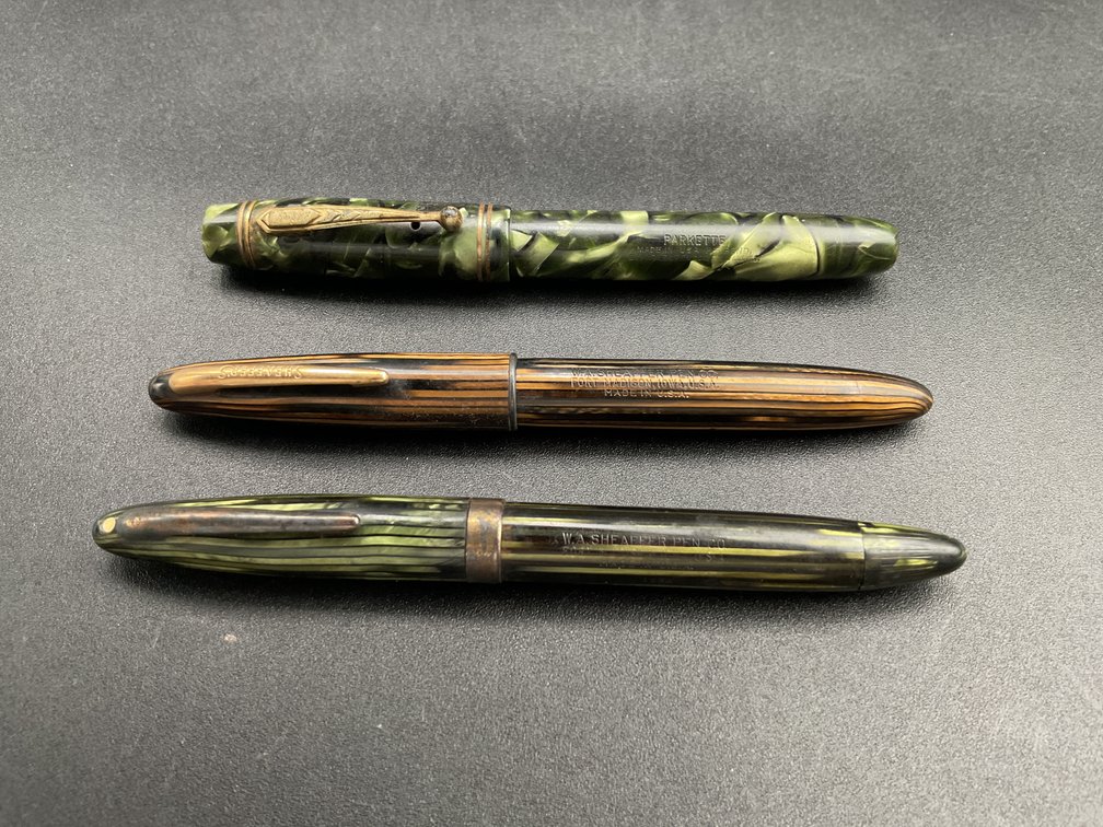 Three Fountain Pens with 14K Nibs
