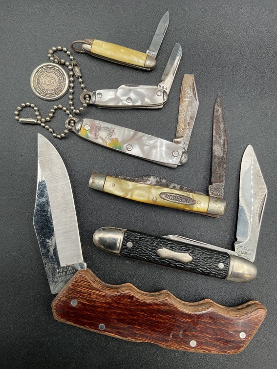 Six Folding Knives