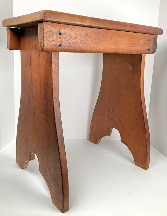 Tall Solid Wood Stool 2