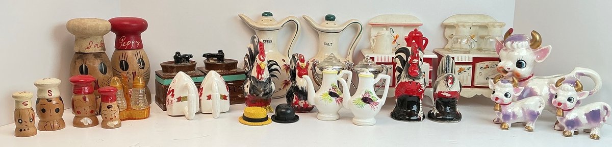 Assortment of Vintage Salt & Pepper Shakers
