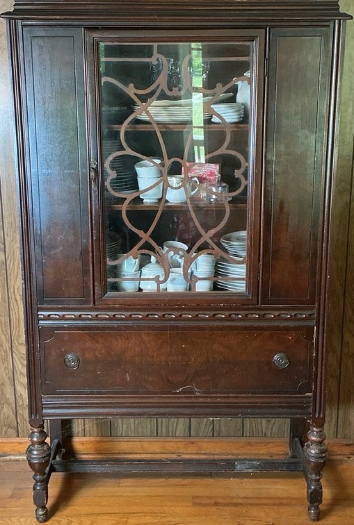 Vintage Mahogany China Cabinet