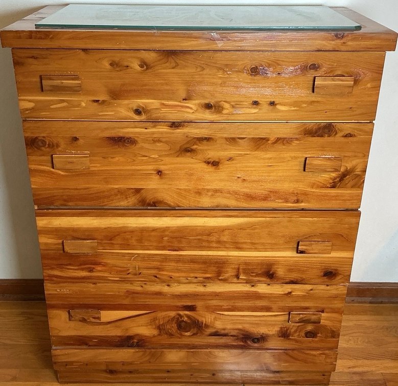 Cedar Four Drawer Dresser