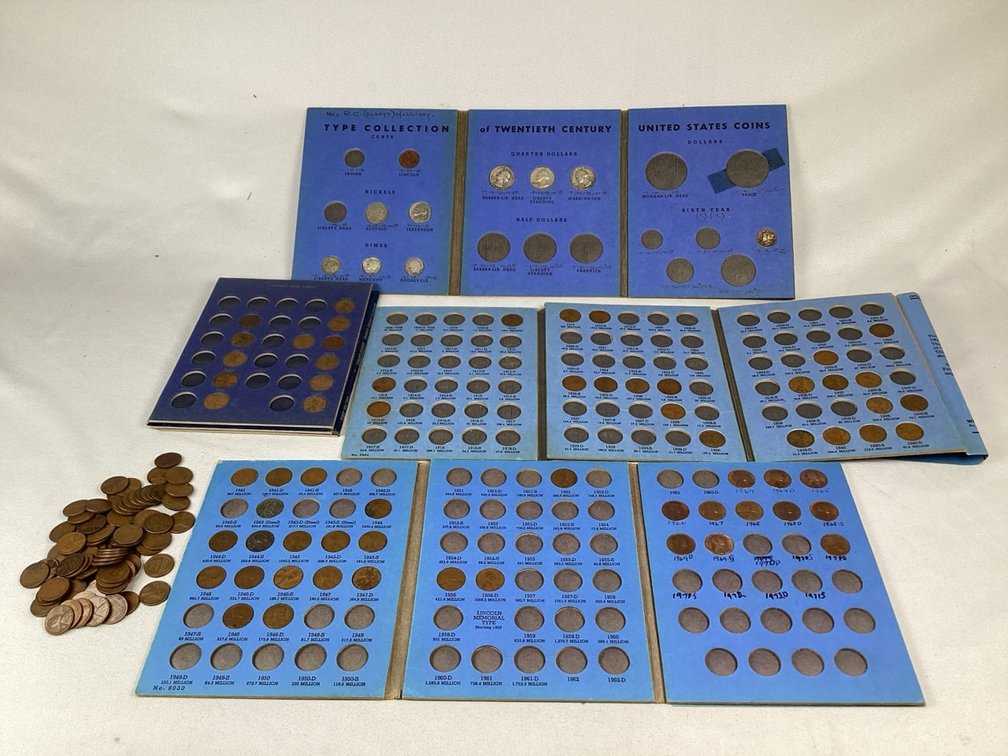 Group of Lincoln Wheat Cents