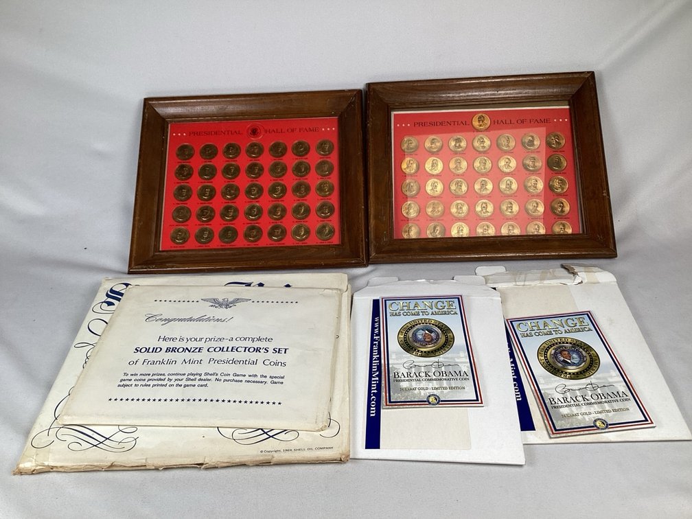 Three Sets of Bronze Presidential Medals