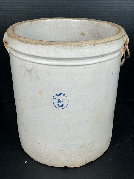 Vintage Five Gallon Acorn Crock