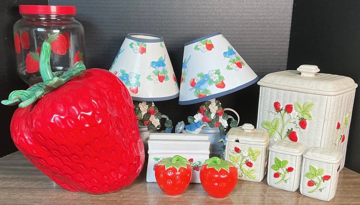 Strawberry Lamps, Jars, Salt & Pepper Shakers and More