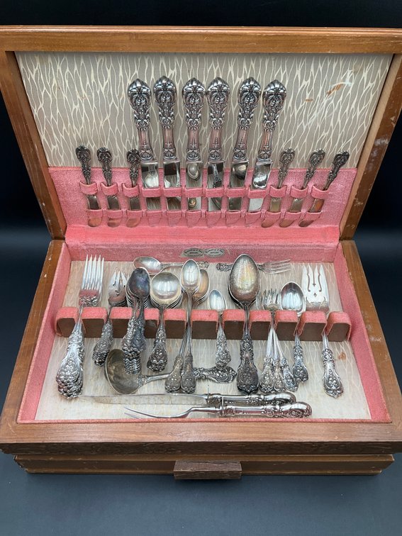 69 Piece Set of Reed & Barton Sterling Flatware in Francis I Pattern