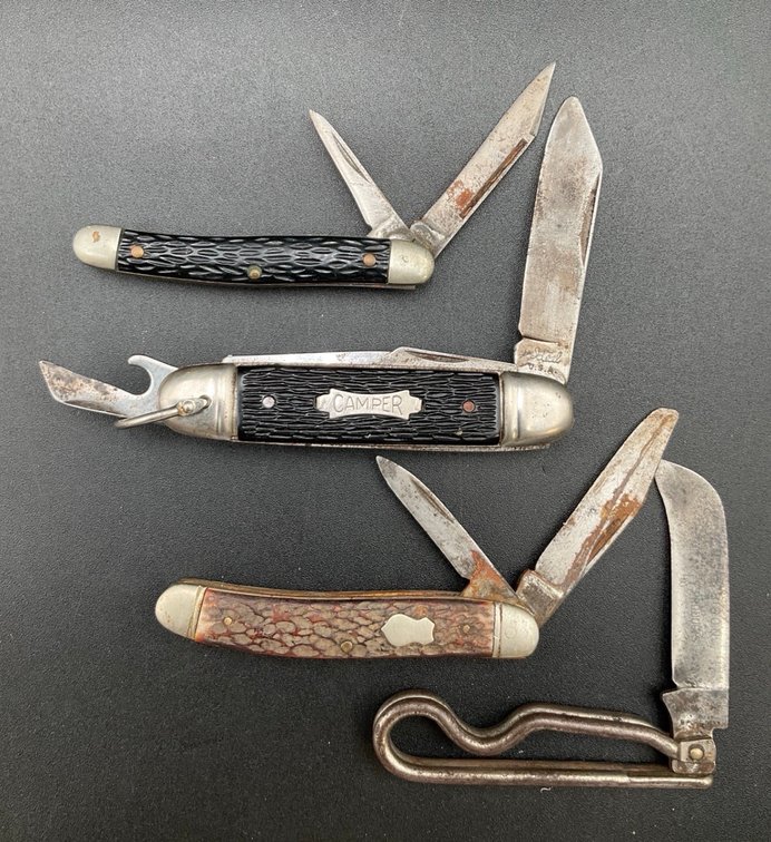 Four Folding Knives