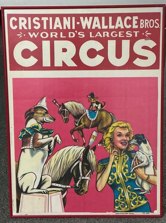 Cristiani-Wallace Bros. World's Largest Circus Poster