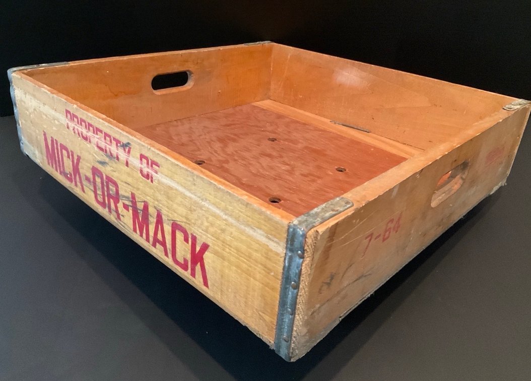 Mick or Mack Wood Crate from 7-64