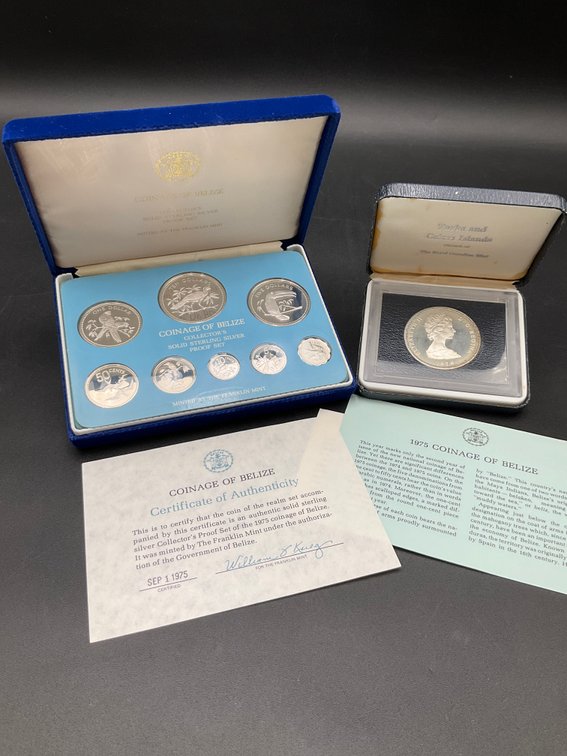 1975 Belize Sterling Silver Proof Set