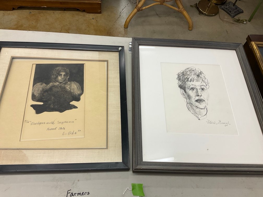 Two Ink Portraits