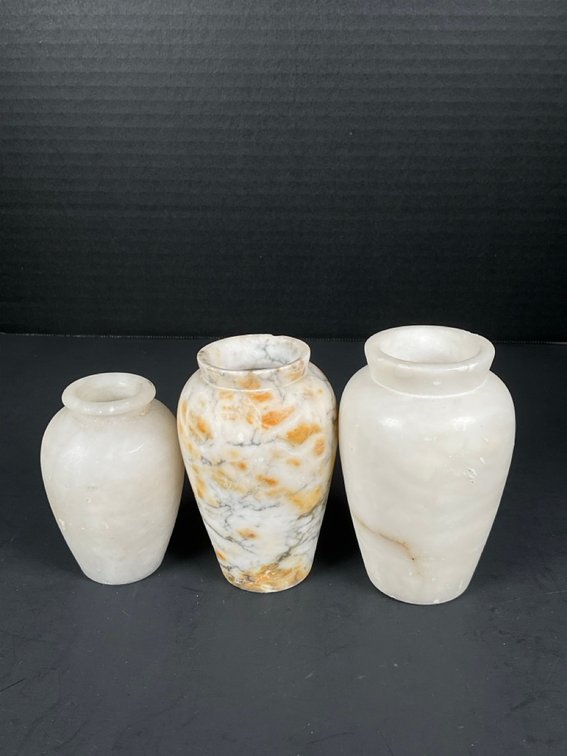 Small Gemstone Rock Vases.