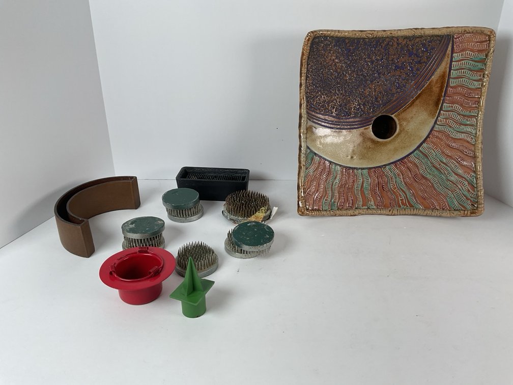 Floral Frogs and Pottery