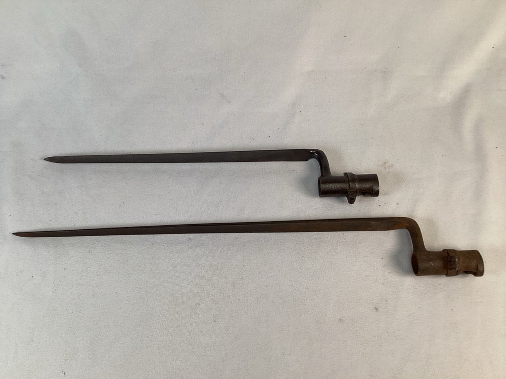 Two Civil War Era Socket Bayonets