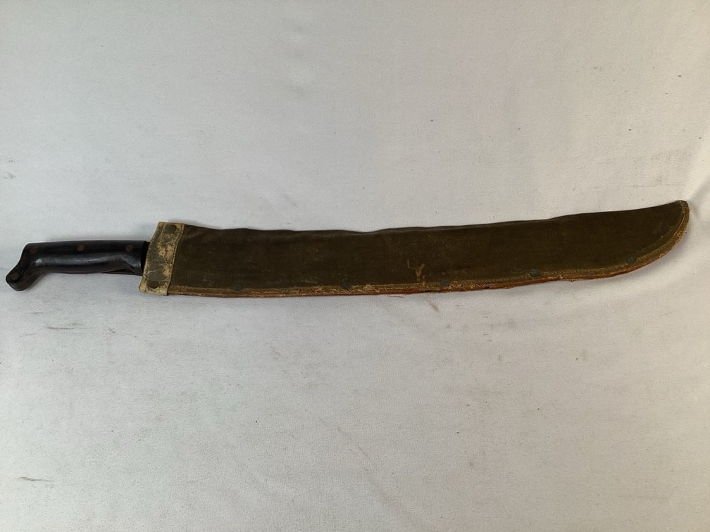 USN MKII Collins Machete in Canvas Scabbard
