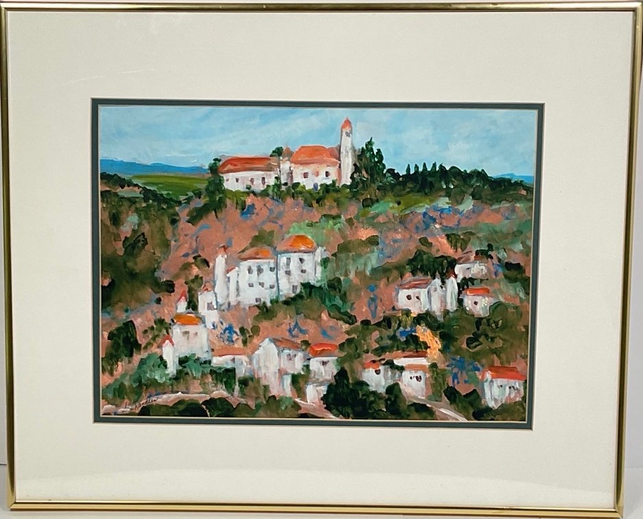 Painting of Italian Village