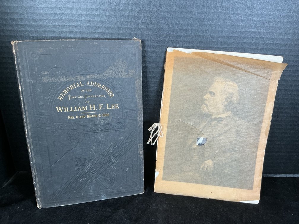 Booklet on Robert E. Lee Soldier, Patriot, Educator Plus Book on Memorial Addresses on the Life and Character of William H. F. Lee