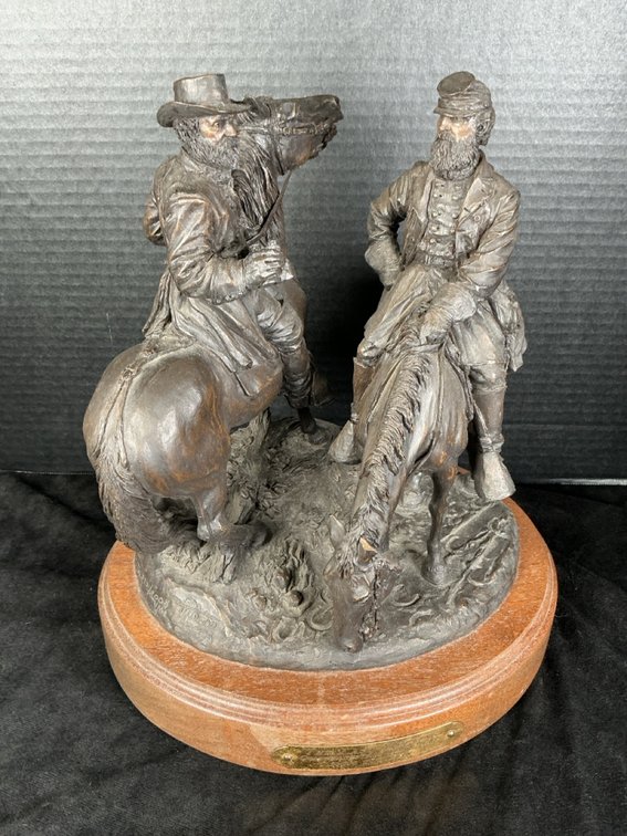 "The Last Meeting" by Ron Tunison, Bronze Resin Statue No. 377/1000