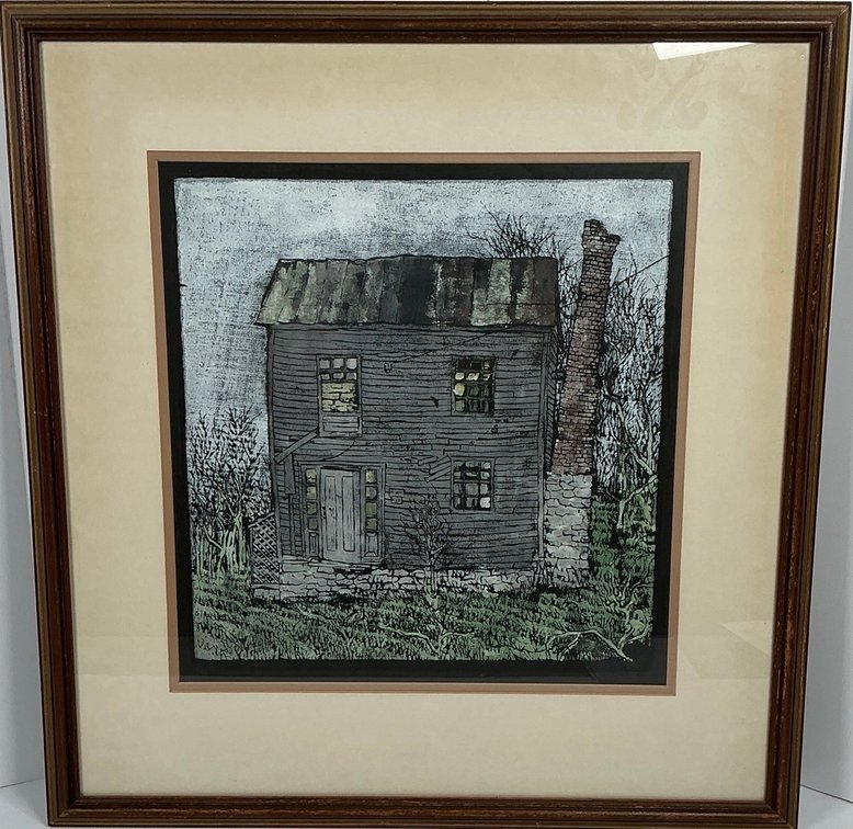 Block Print by Local Artist Harold Little