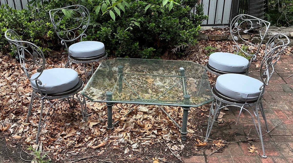 Wrought Iron Table and Chairs