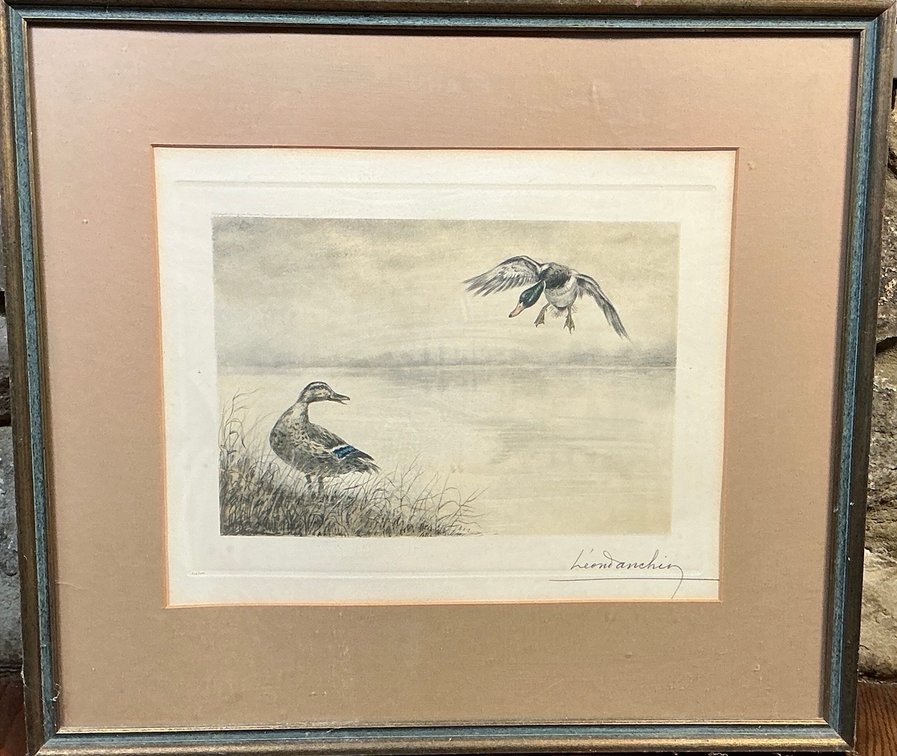 Leon Danchin Signed Lithograph
