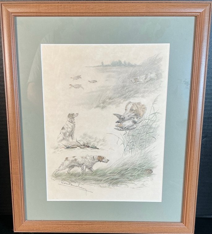 Leon Danchin Signed Collage Lithograph