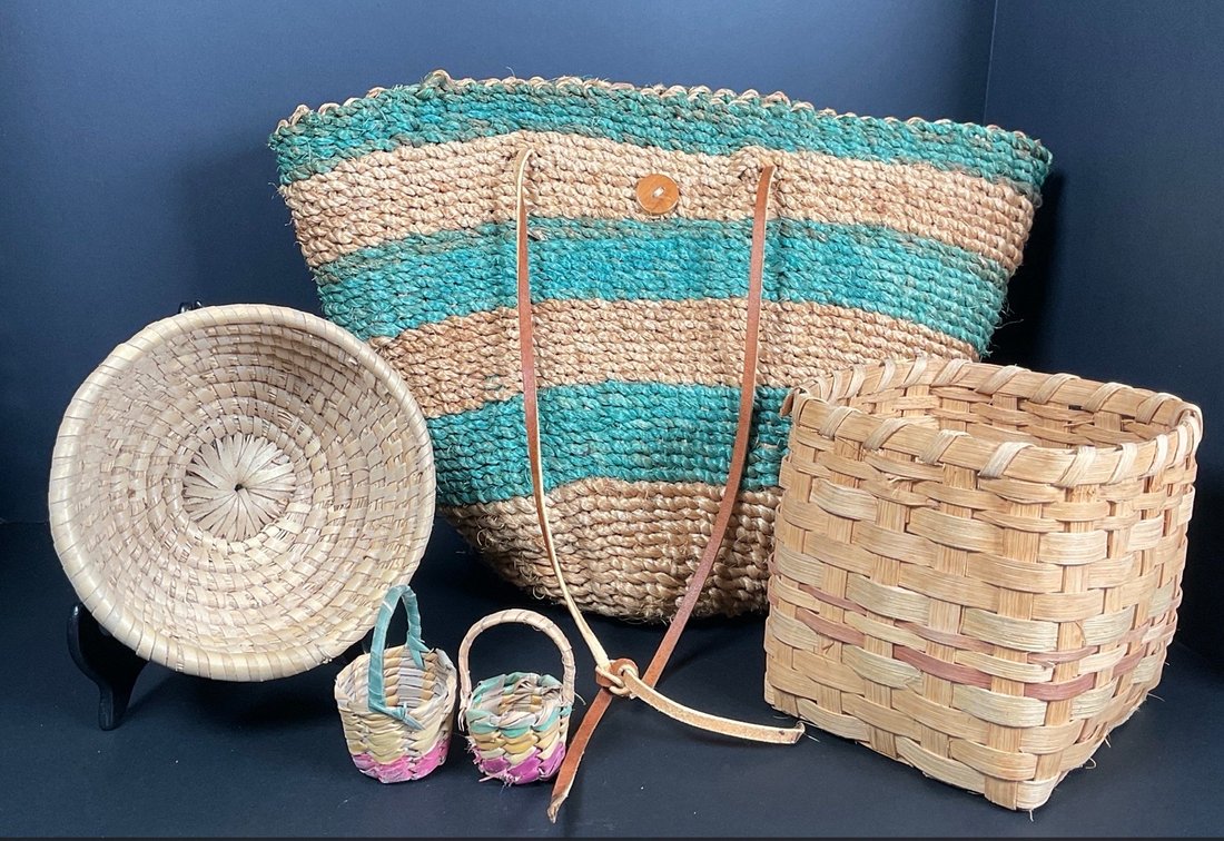 Woven Baskets and Purse