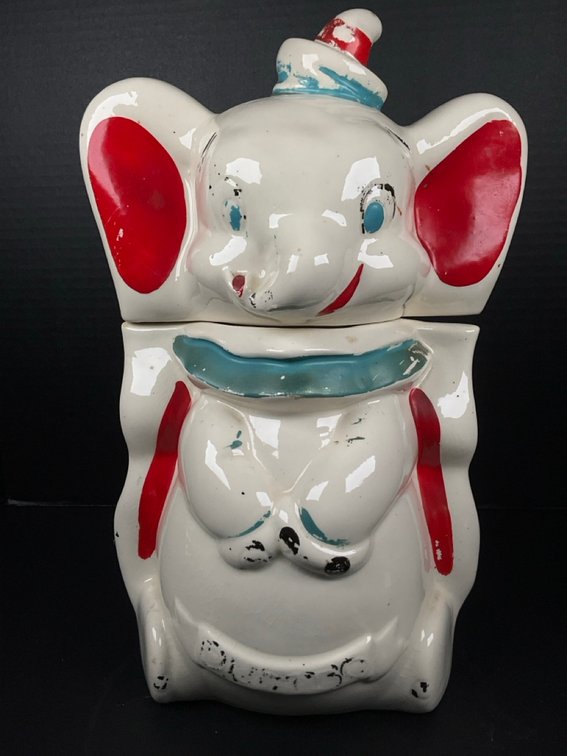 1940's Walt Disney "Turnabout" 4-in-1 Dumbo Cookie Jar