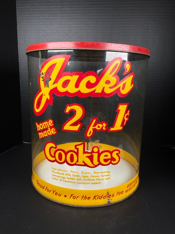 Happy Jack's Cookie accompany "2 for 1\uFFFd" Story Display Canister