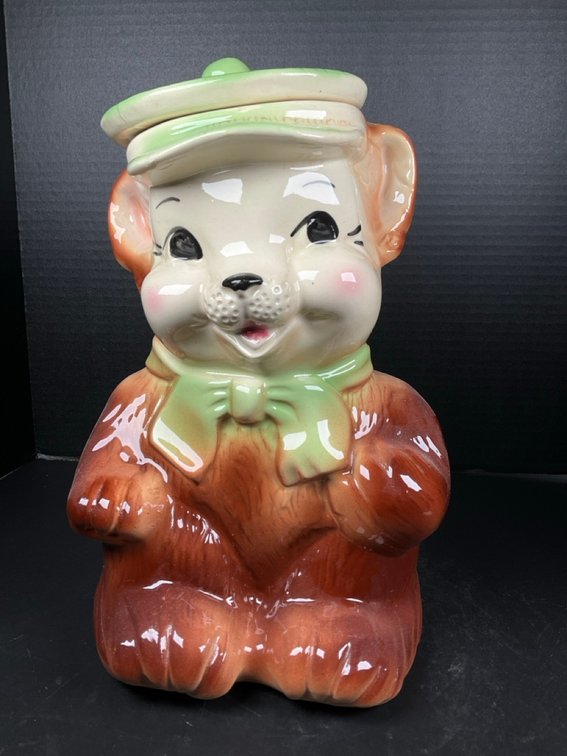 American Bisque Teddy Bear Cookie Jar