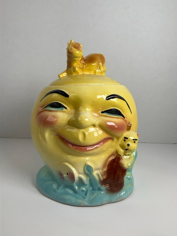 Robison Ransbottom Pottery 1940's-1950's Hey Diddle Diddle Ceramic Cookie Jar