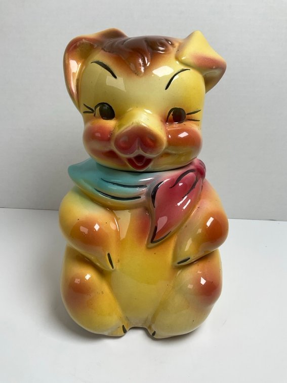 American Bisque 1940's-1950's Ceramic Pig Cookie Jar