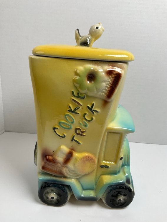 American Bisque 1940's-1950's Cookie Truck Ceramic Cookie Jar