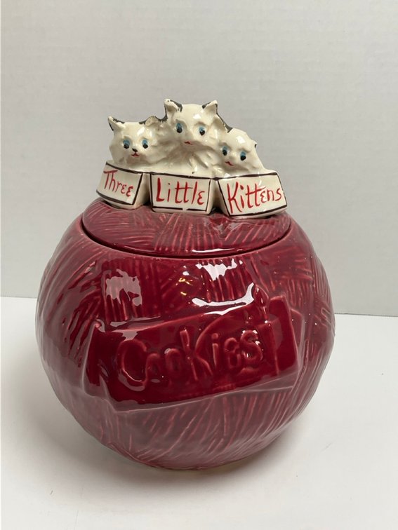 McCoy Pottery Three Little Kittens Ceramic Cookie Jar