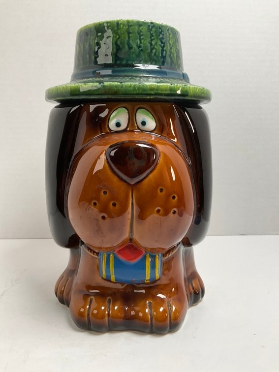 1970's Ceramic St. Bernard Dog Cookie Jar