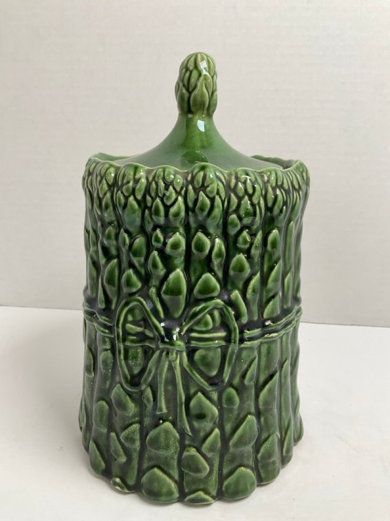 McCoy Pottery 1970's Asparagus Ceramic Cookie Jar