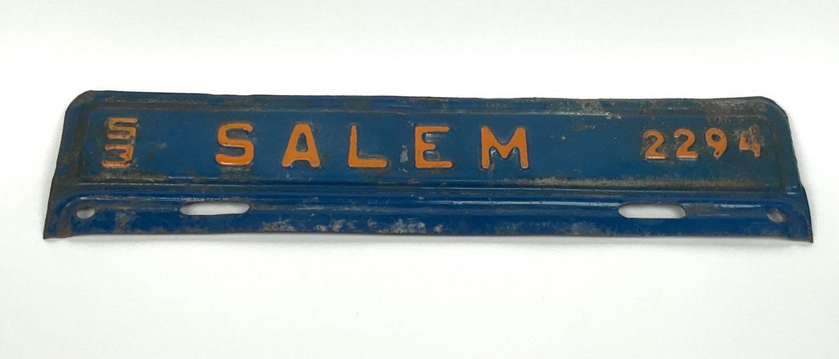 1953 Salem License Plate Topper
