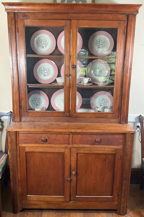 Solid Wood Stepback Cupboard
