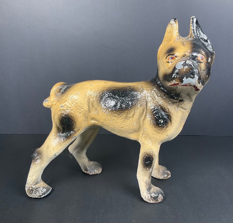 Cast Metal Boston Terrier Doorstop