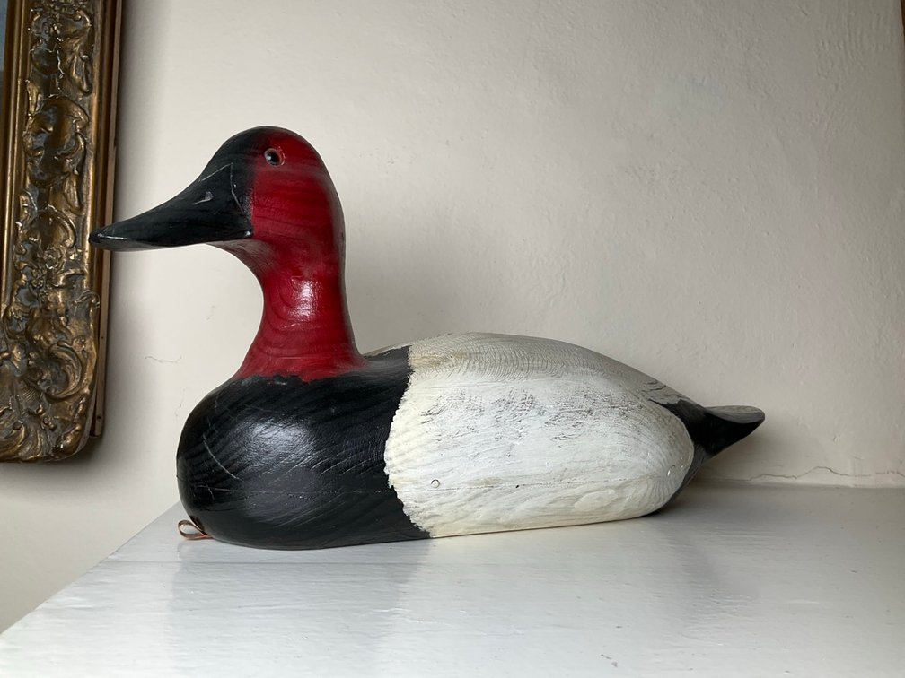 Signed Handmade Duck Decoy