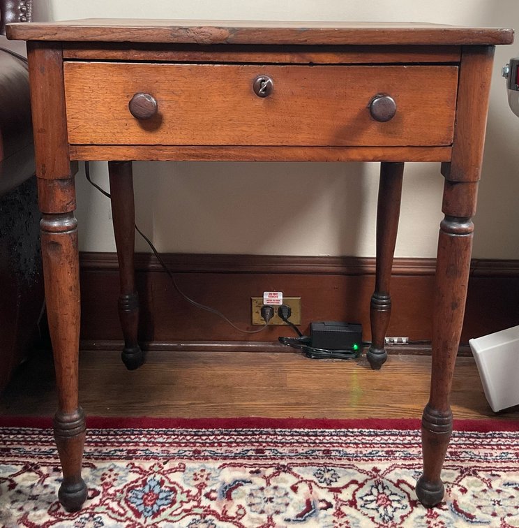 Primitive Style Single Drawer Stand