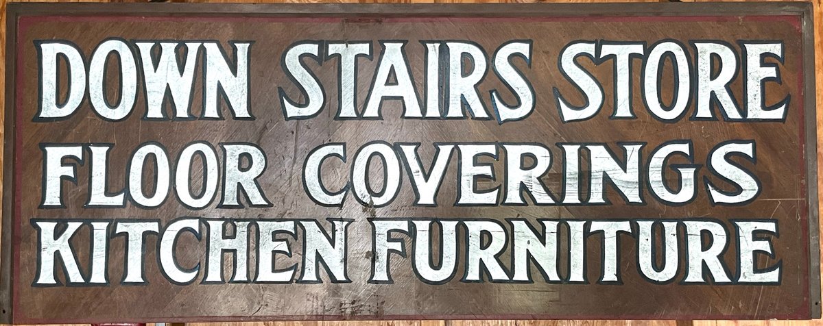 Single Sided Wooden Sign with Painted Lettering