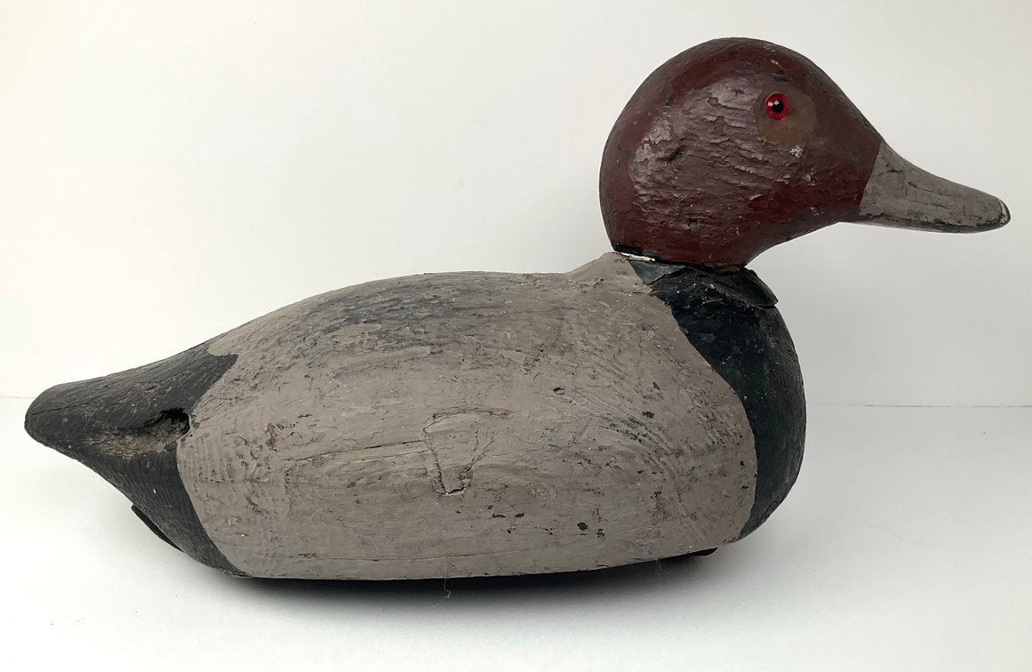 Dark Tone Wooden Duck Decoy
