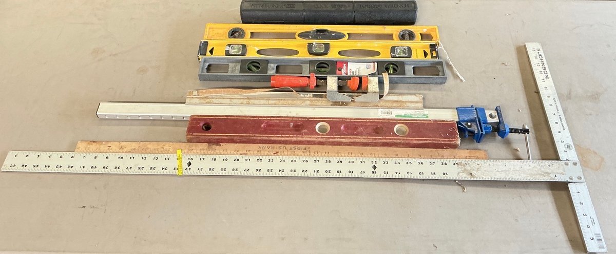 Assorted Hand Tools Including Pittsburgh Torque Wrench, Clamps, & Levels