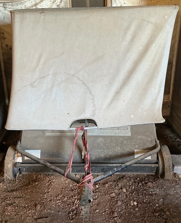 Professional Grade 22 Cubic Feet XL Tow Behind Lawn Sweeper
