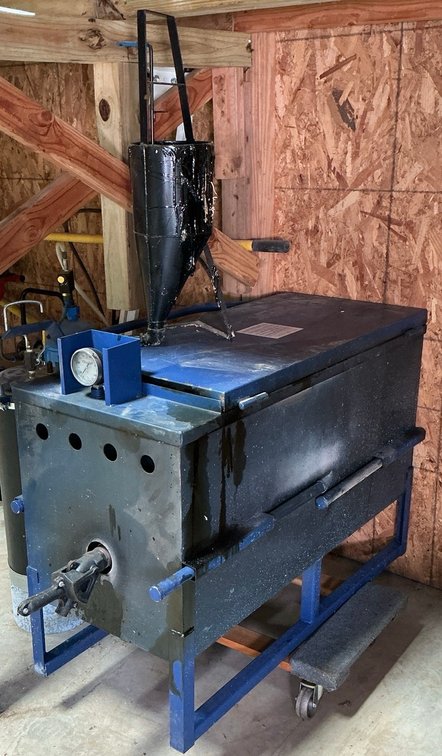 Gingway Asphalt Crack Fill Melter Kettle With Marshall Gauge