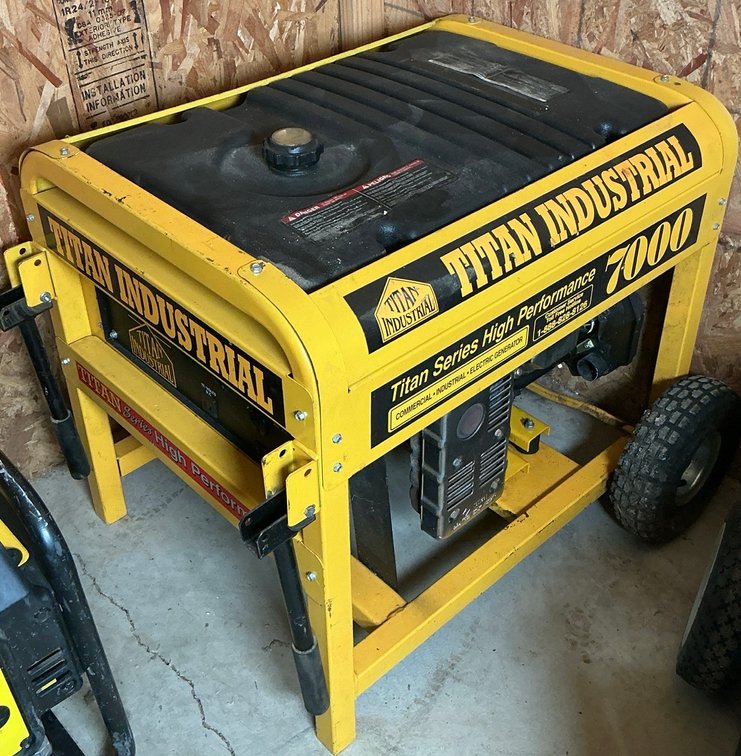 Titan Industrial 7000 High Performance Commercial Portable Electric Generator