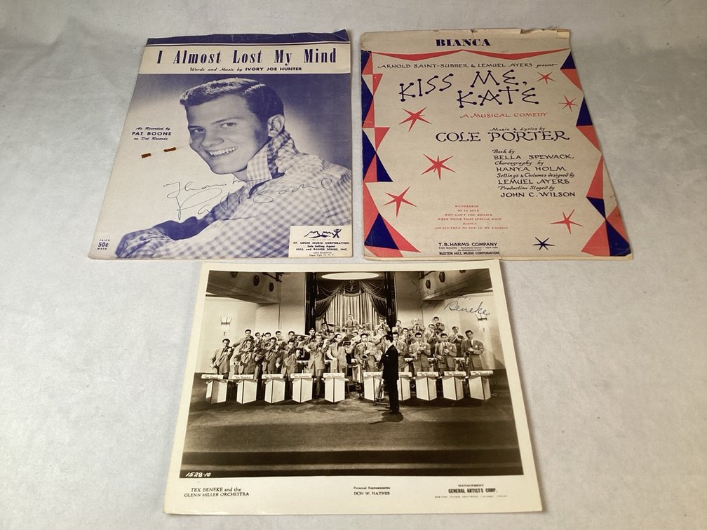 Signed Sheet Music and Press Photo